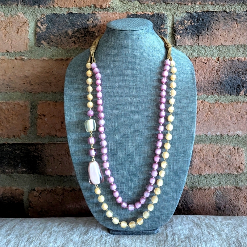 Chico's Multi-Strand Beaded Necklace